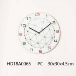 Edge Framed Glass Clock